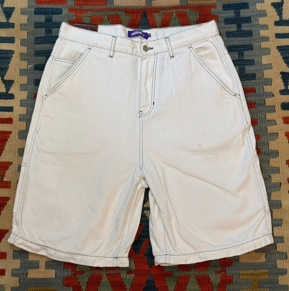 F*cking Awesome Jean Shorts Men’s Size 34 White Denim Jorts FA FuckingAwesome