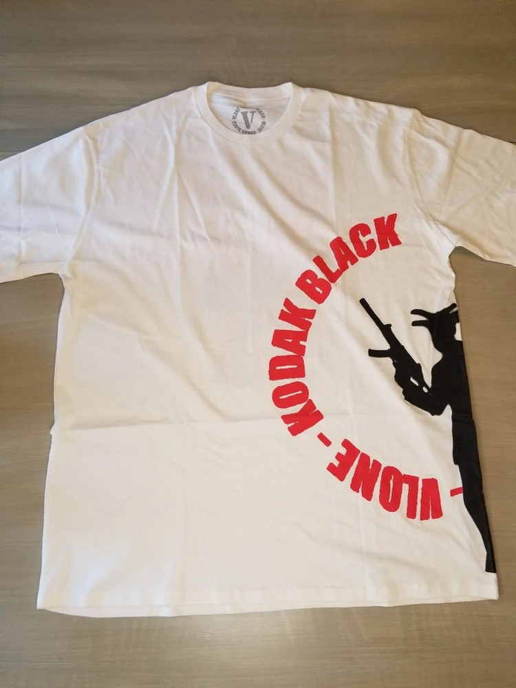 Vlone X Kodak Black Vulture Tee White 100% Authentic Size L