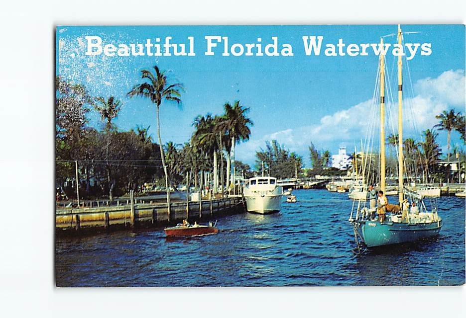 Postcard Beautiful Florida Waterways Florida USA