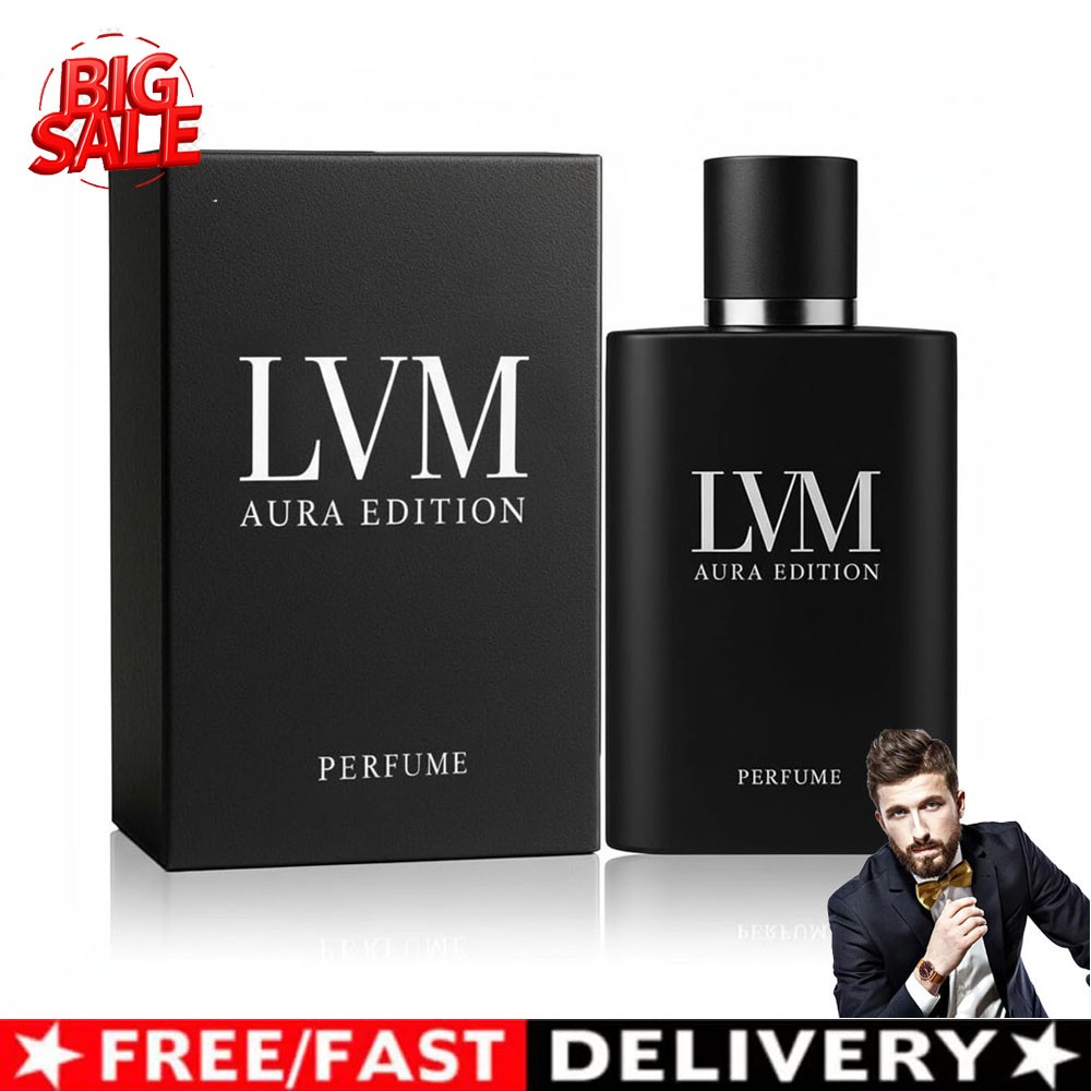 LVM Aura Parfum Spray Men's Perfume Fresh & Fragrance Long Lasting 50ML/1.7 Oz