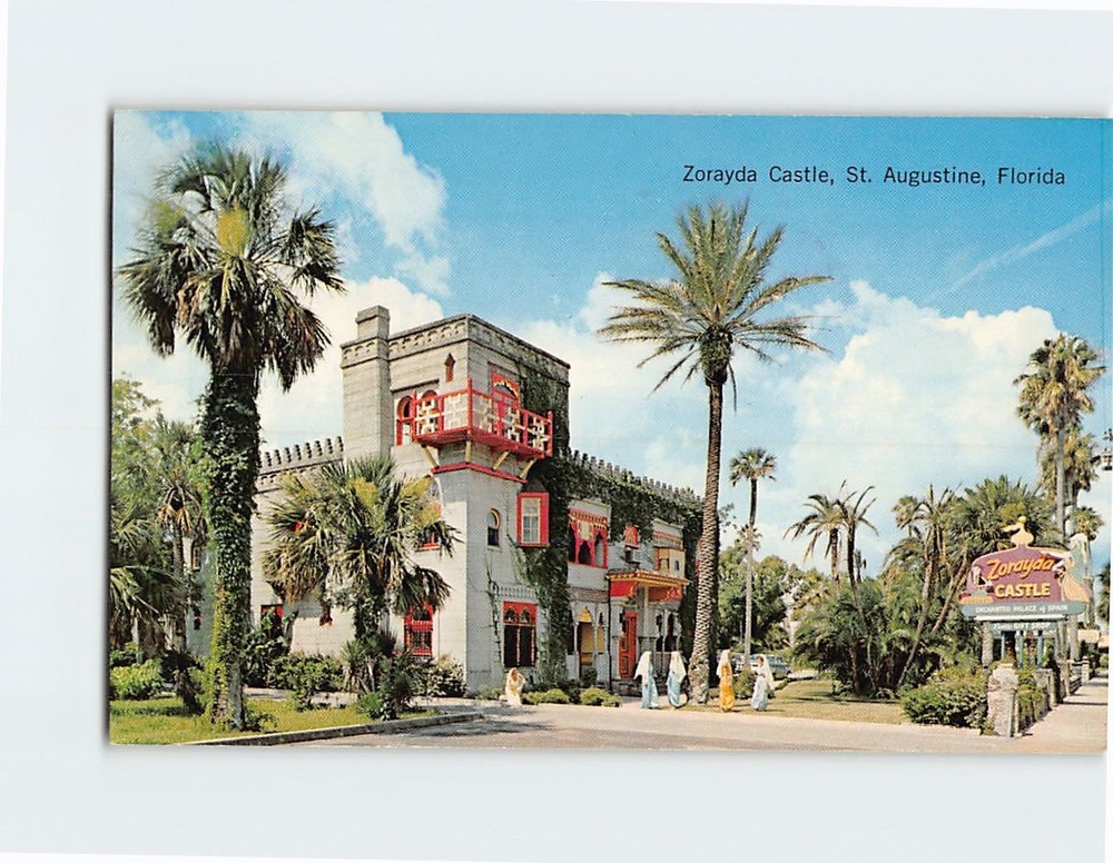 Postcard Zorayda Castle St. Augustine Florida USA