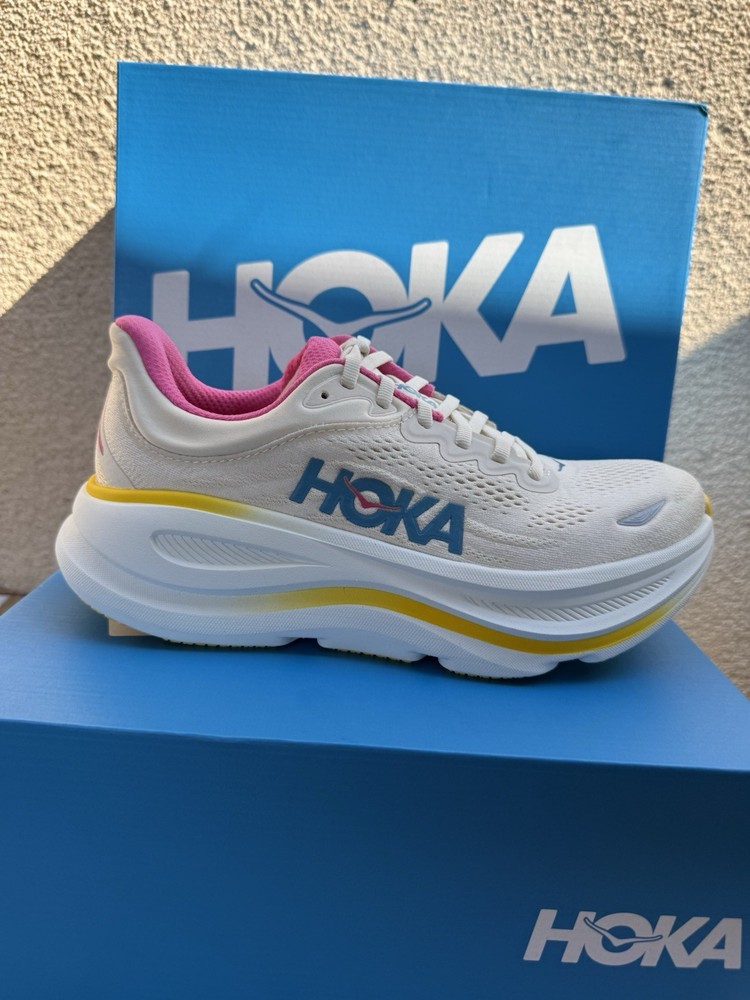 Hoka one one women's bondi 9 1162012 B regular fit color alabaster birch