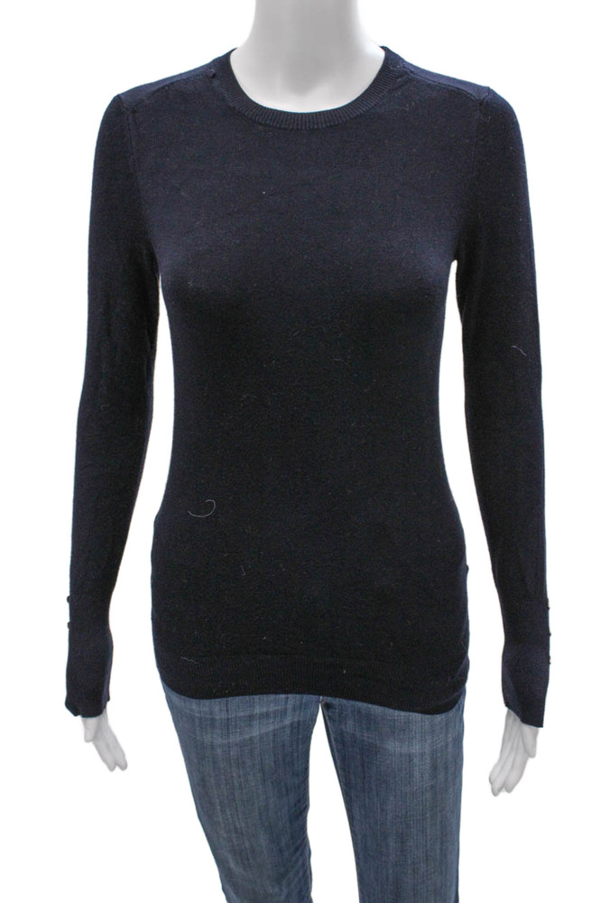 Zara Knit Womens Pullover Sweater Blue Long Sleeve Crew Neck Size SFree Shipping in US $100+ Orders | $6.95 Orders Below