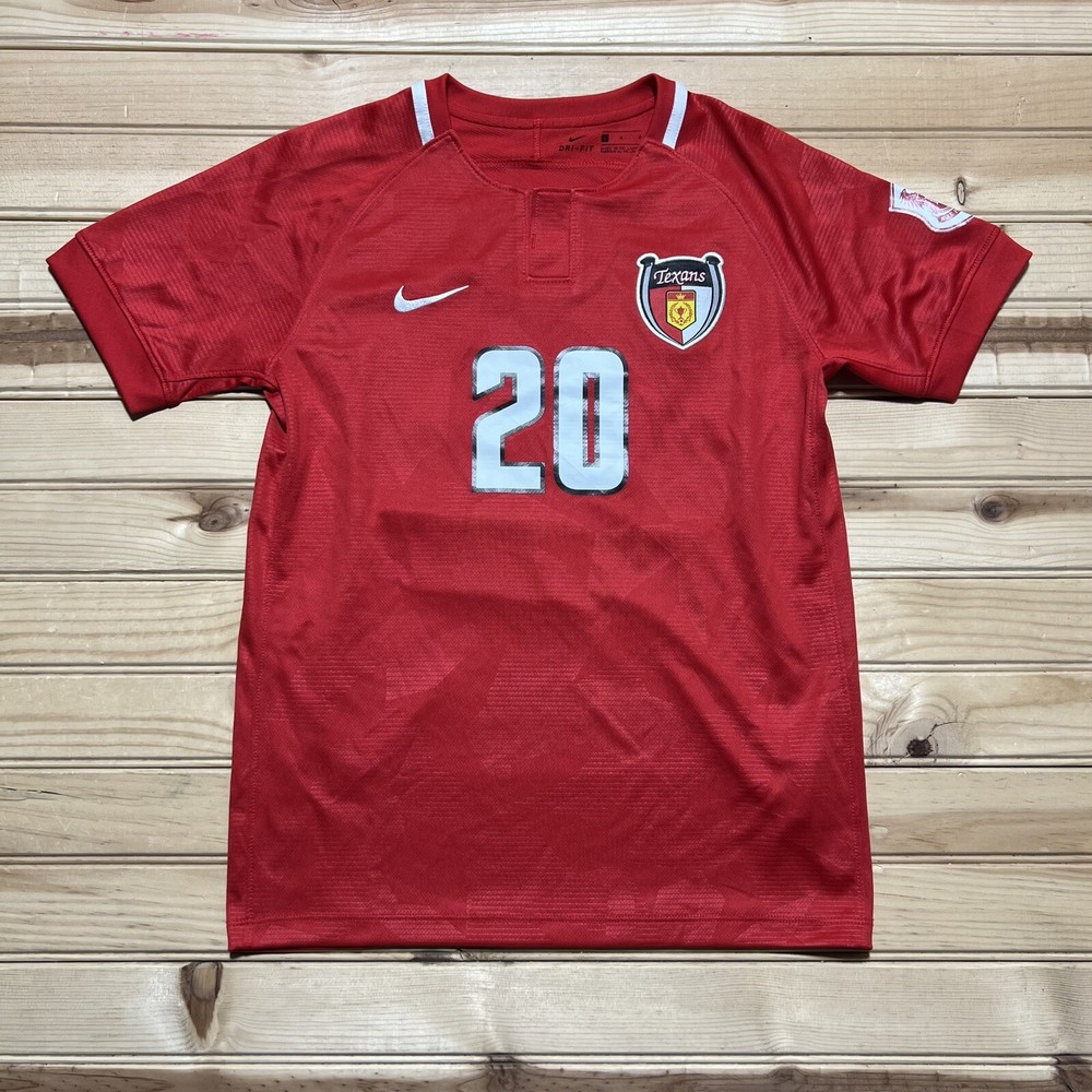 Nike Dri-fit Premier Club Dallas Texans Soccer Jersey Size Youth Large Red #20