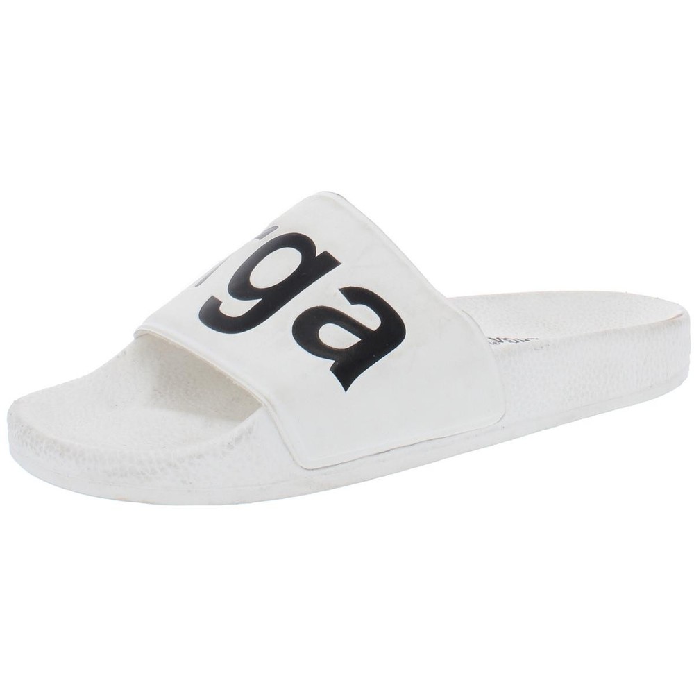Superga Womens 1908 White Pool Slides Size 5 Medium B M 1877