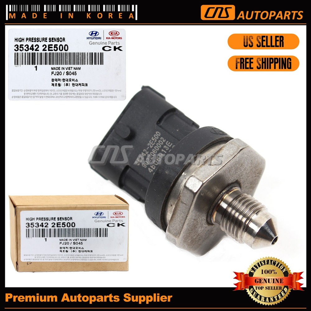OEM Fuel Rail Pressure Sensor 353422E500 For  11-17 Hyundai Accent Veloster 1.6L