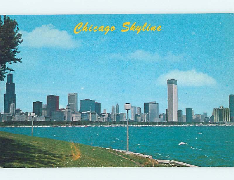 Unused Pre-1980 PANORAMIC VIEW Chicago Illinois IL hp3575@
