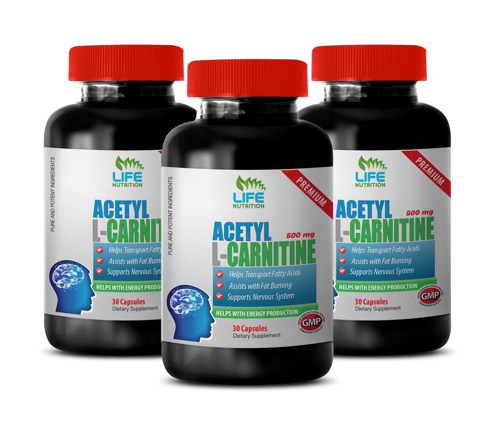 Increase  Metabolism Capsules - Acetyl L-Carnitine 500mg - Methionine Pills 3B