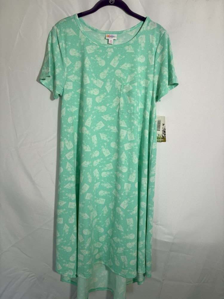 LuLaRoe Carly Dress Size M Disney Short Sleeve new with tags