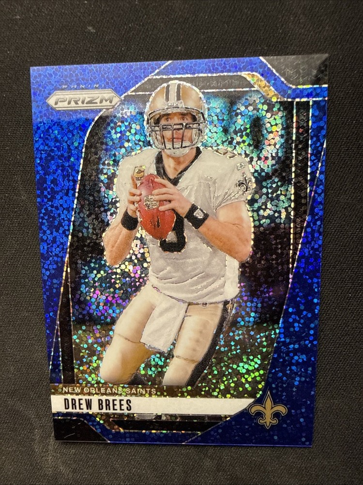 DREW BREES 2024 PANINI PRIZM NFL FOOTBALL BLUE SPARKLE SAINTS /96