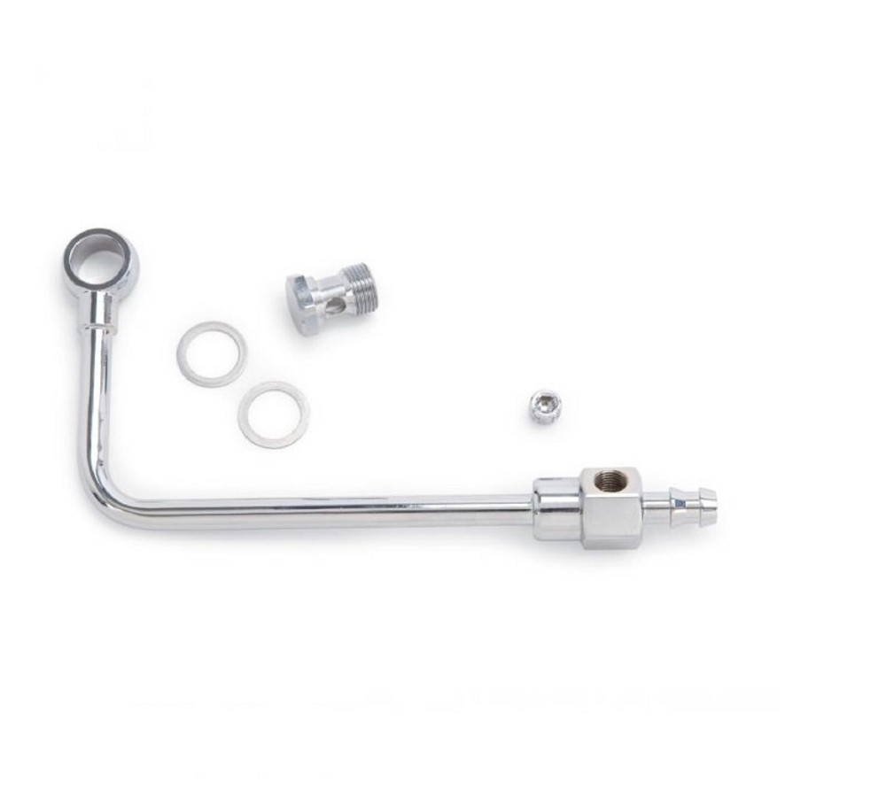 Edelbrock 8126 Carburetor Steel Single Feed Fuel Line - 3/8