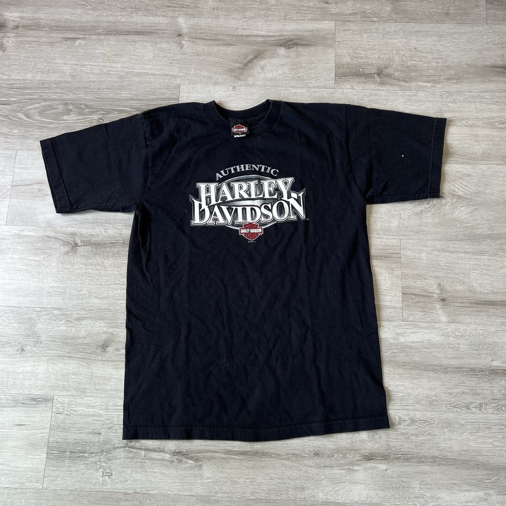 Vintage Y2K Harley Davidson T-Shirt New Orleans French Quarter Biker Size L