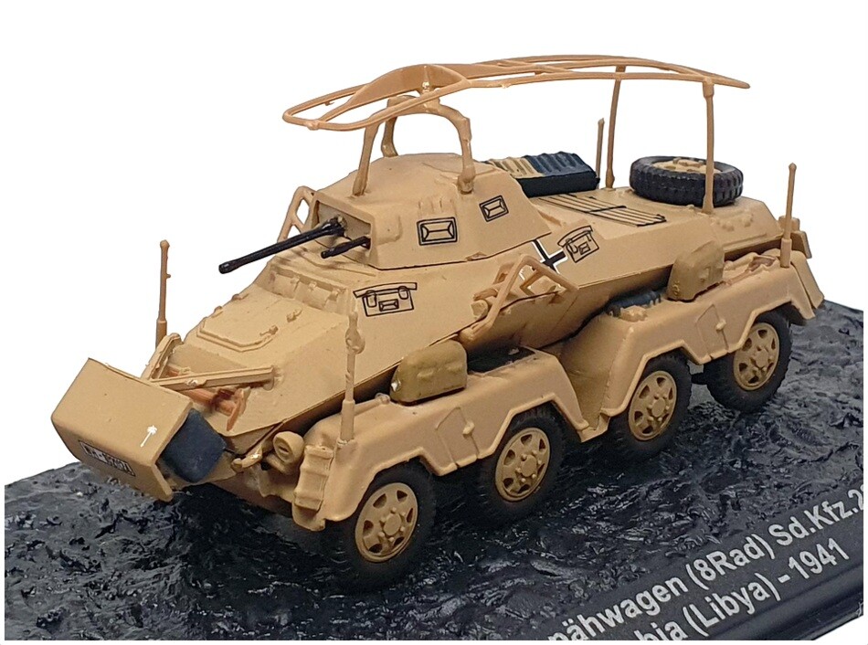 Altaya 1/72 Sd.Kfz.232 Heavy Armored Car Libya 1941 Military Model