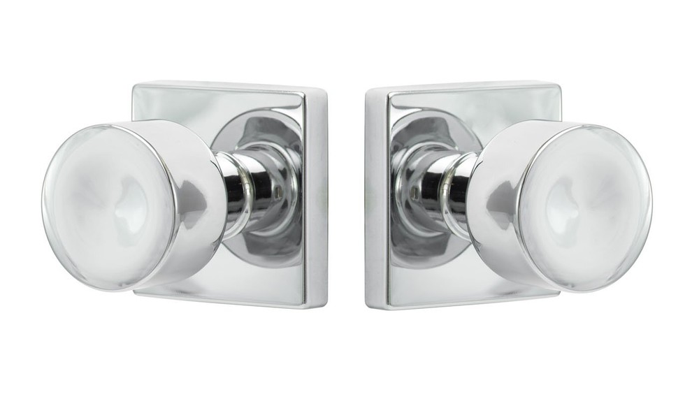 Hardware BG101-SQ 26 Bergen Square Passage Knob, Polished Chrome