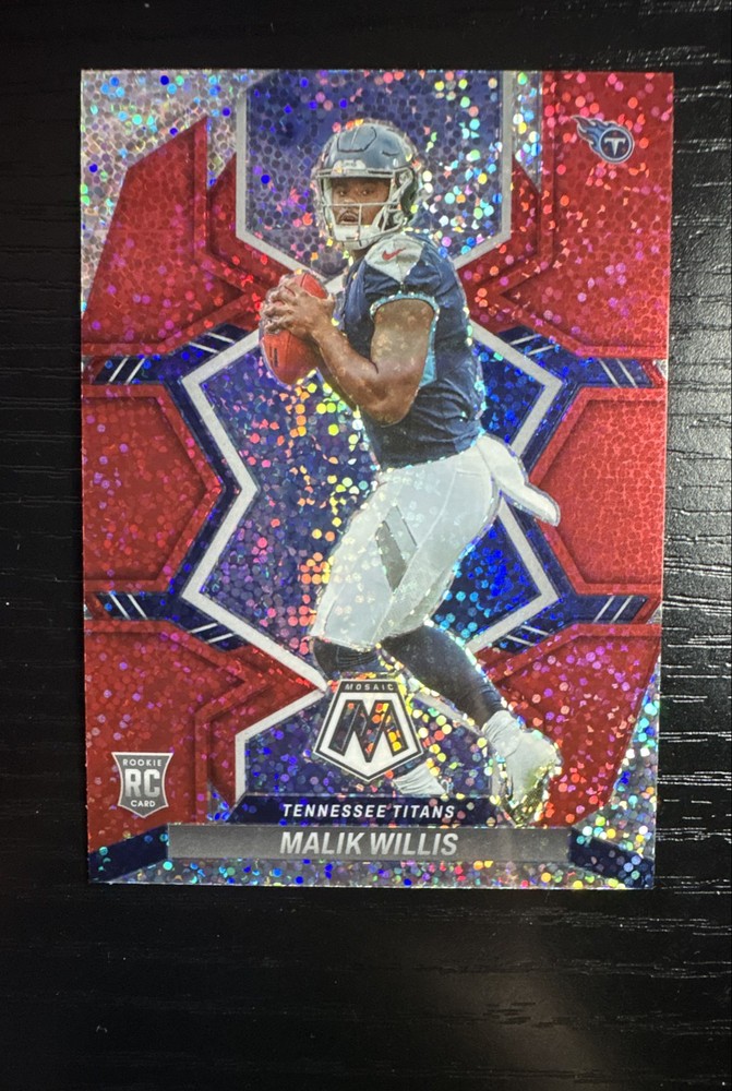 2022 Panini Mosaic - Rookies Malik Willis #302 Red Sparkle Prizm (RC) SSP RARE