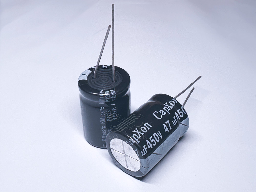 4PCS KM470M450K250A CAPXON 47uF 450V 18x25mm Aluminum Electrolytic Capacitor