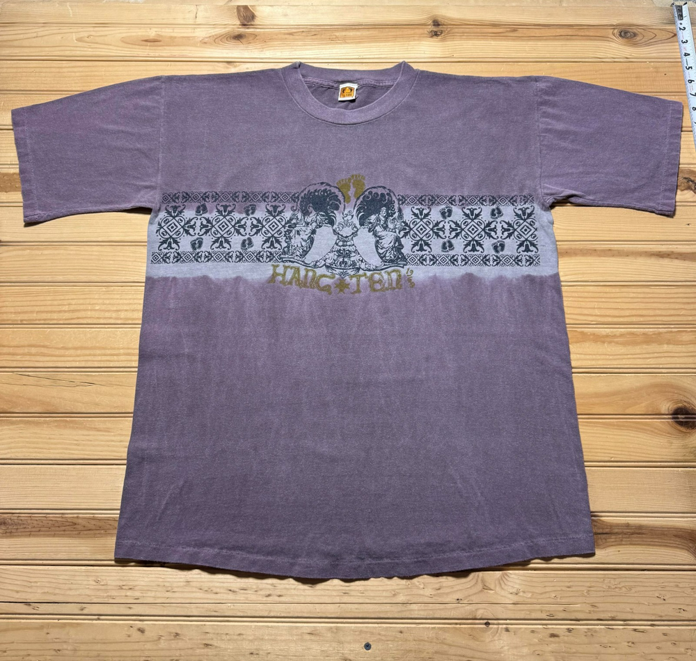 Vintage 90s Hang Ten Floral Single Stitch Short Sleeve Crewneck Shirt USA Large