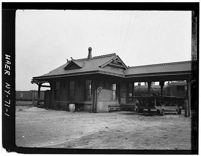 Photo:Buffalo NY Erie Railway East Buffalo Station 1900s Railroad Station