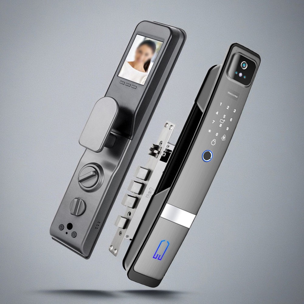 Smart 3D Face Recognition Fingerprint Door Lock with Password Security  