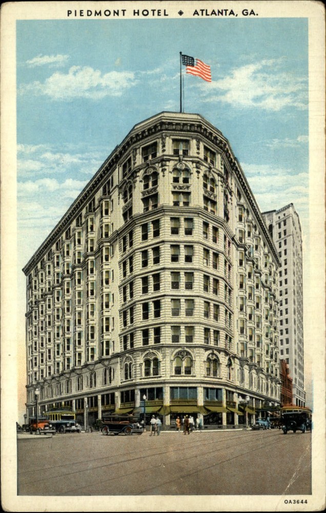 Piedmont Hotel Atlanta Georgia vintage postcard l338