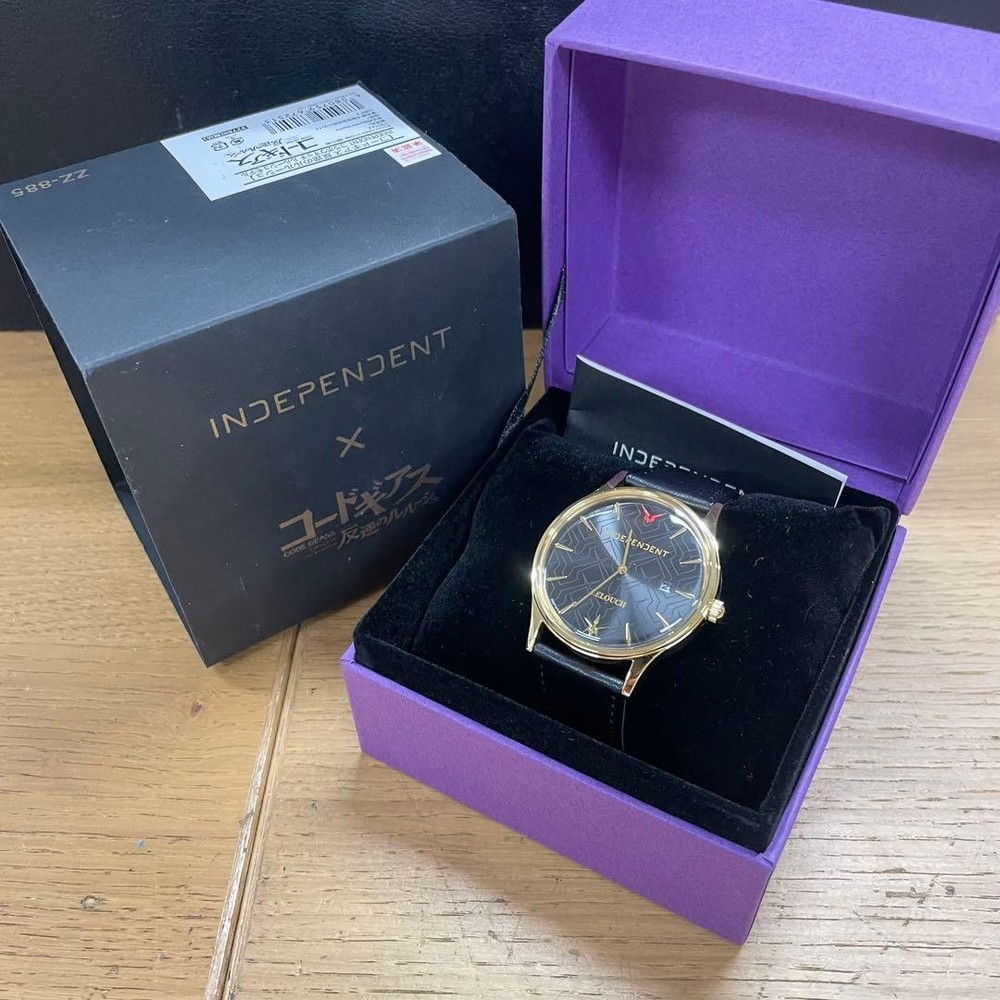 INDEPENDENT × Code Geass Solar Radio-Controlled Watch WW6268 Working Japan