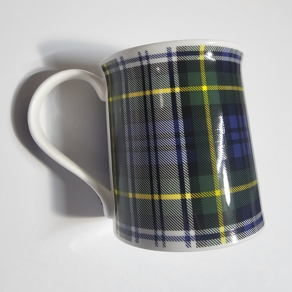 Dunoon Cairngorm Dress Gordon Tartan Mug Fine Bone China Made In England 16oz