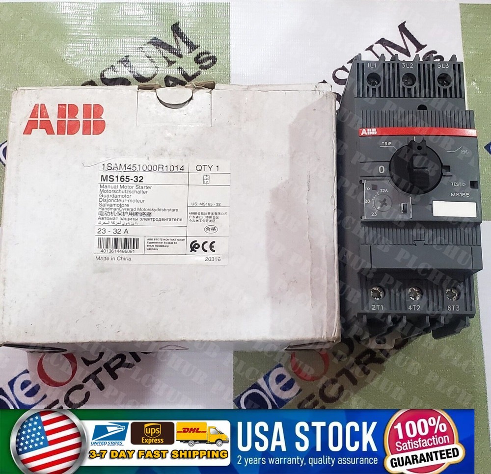 ABB MS165-32 1SAM451000R1014 CIRCUIT BREAKER RANGE 23-32AMP FREE FAST SHIPPING