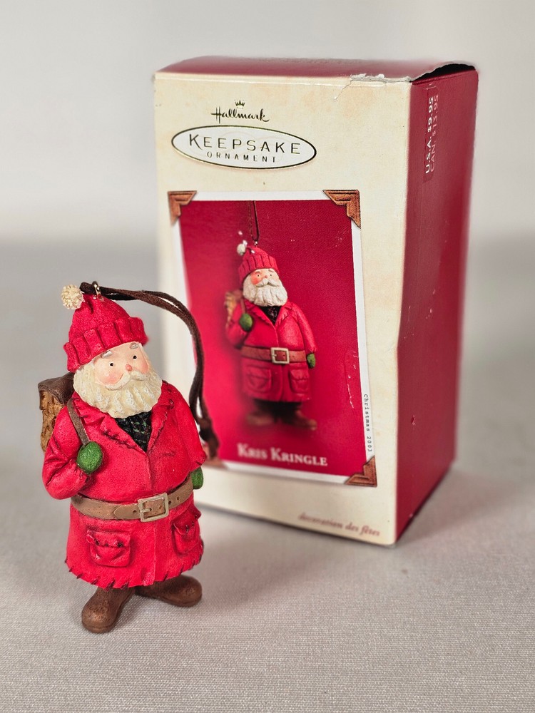 2003 Hallmark Keepsake Christmas Ornament Kris Kringle Santa, w/ Box