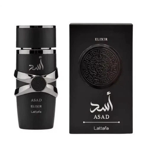 Lattafa Asad Elixir Unisex Fragrance Elixir Perfume Bottle 3.4 oz