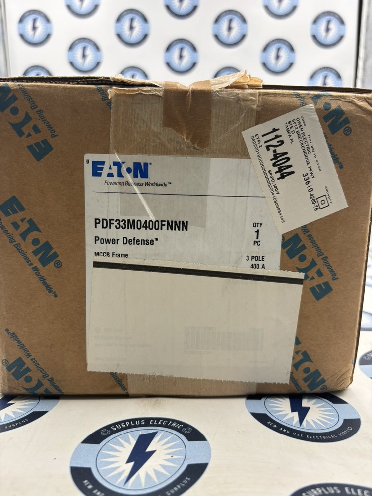 New Eaton, Pdf33M0400Fnnn, 400A, 600V  ￼With Pdg3Xtfa30250 Trip Unit