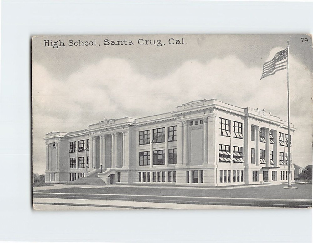 Postcard High School Santa Cruz California USA