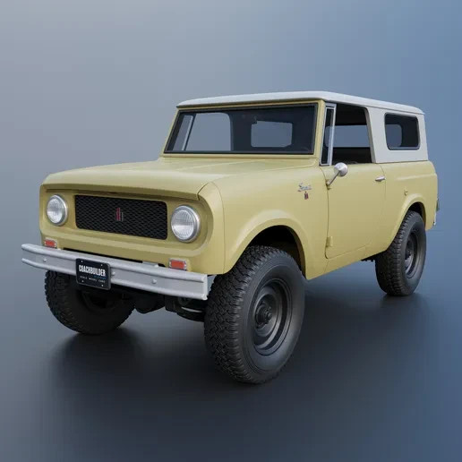 3D Printed 1963 International Scout Model Kit 1/25 Scale