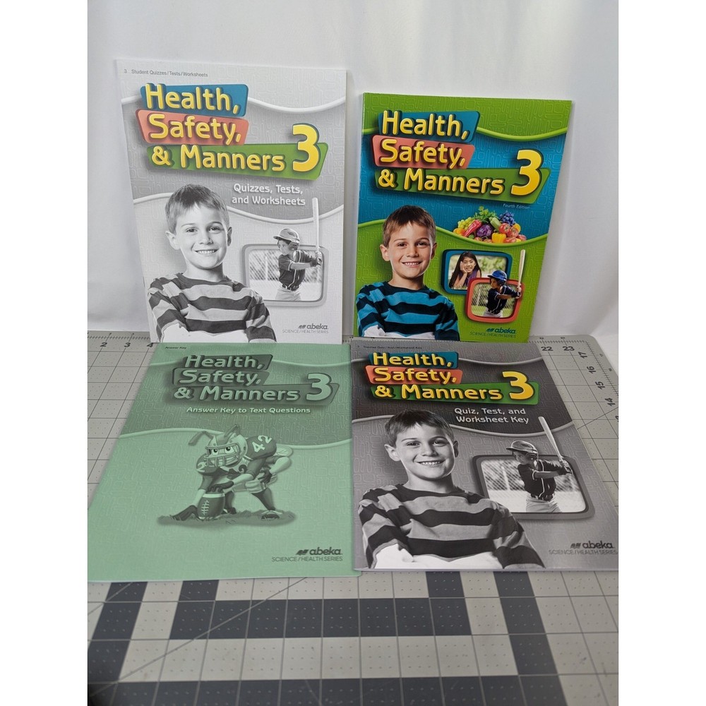 A Beka Health Safety Manners Gr 3 Text Tests Answer Key Teacher Student