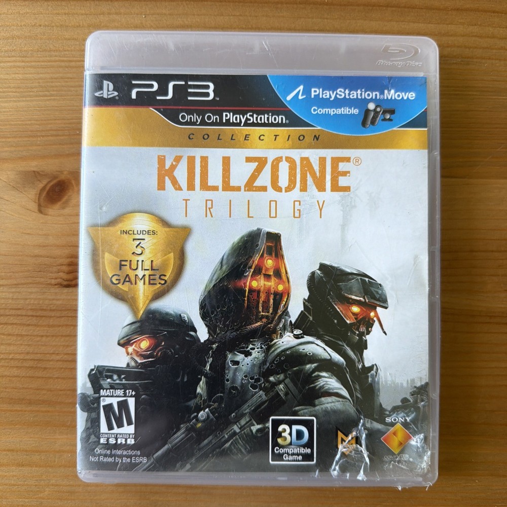 Killzone Trilogy Collection HD (Sony PlayStation 3, 2012) PS3 - CIB Case Damage