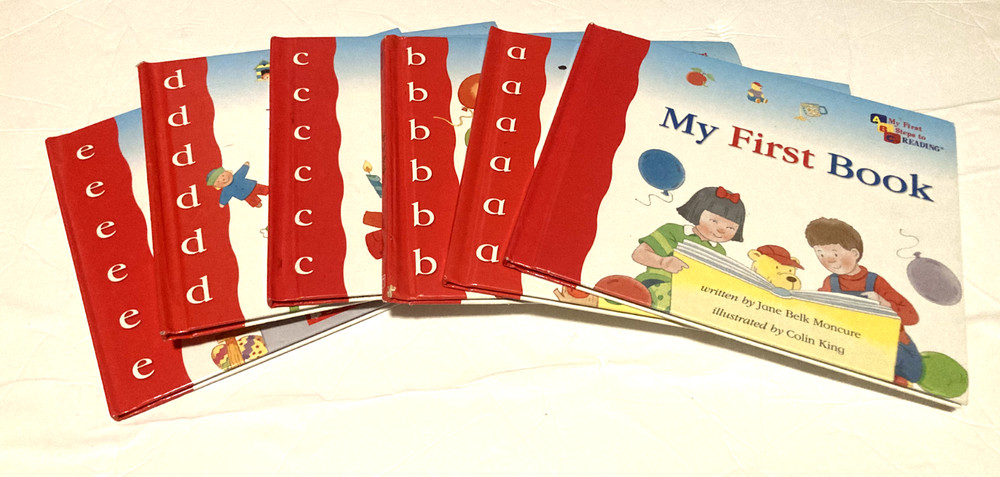 Lot of 6 Moncure First Steps to Reading My First Book, My A Book to My E Book