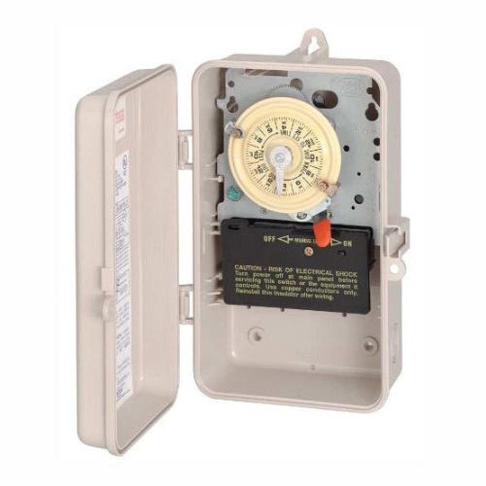 Intermatic T104P3 Mechanical Time Switch - Double Pole, Single Throw, NEMA 3R...