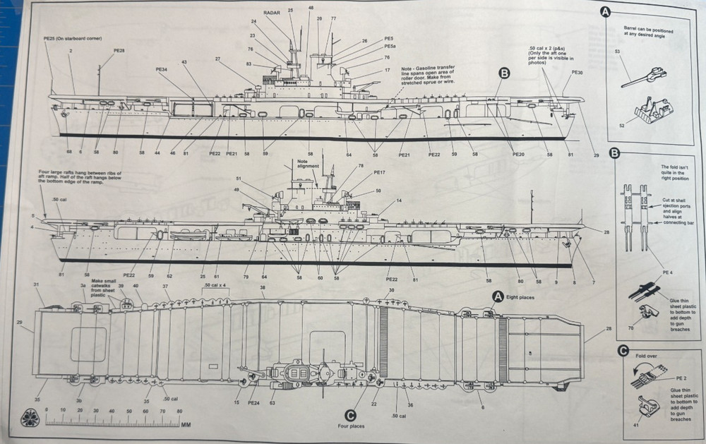 Corsair Armada 1/700 USS Wasp CV-7 Scale Resin Kit