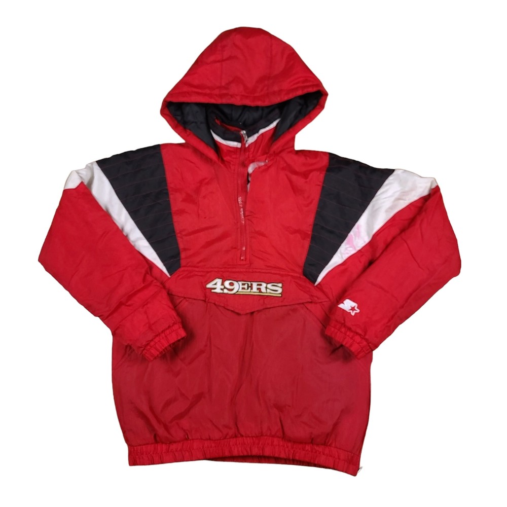 San Francisco 49ers Starter Pullover Jacket Size Youth Large