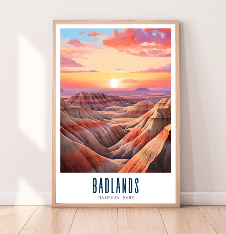 Badlands National Park Poster