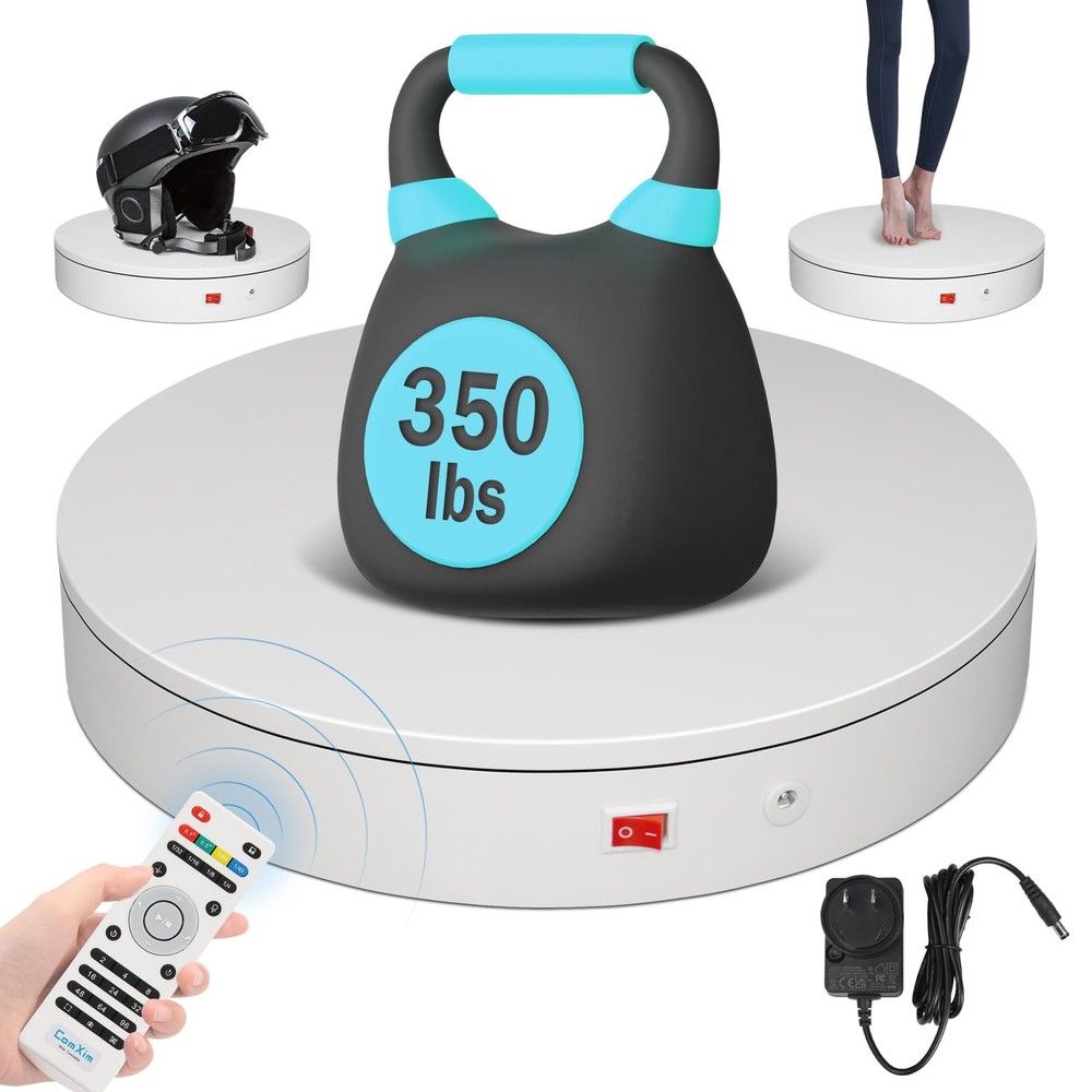 12.6In/32cm Rotating Platform, 350lbs Capacity Motorized Turntable, Heavy Dut...