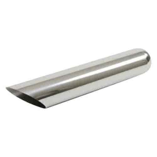 Jones Exhaust JAC618-4 Chrome Exhaust Tip Angle Cut Tip 6 Tip Diameter 18 Length