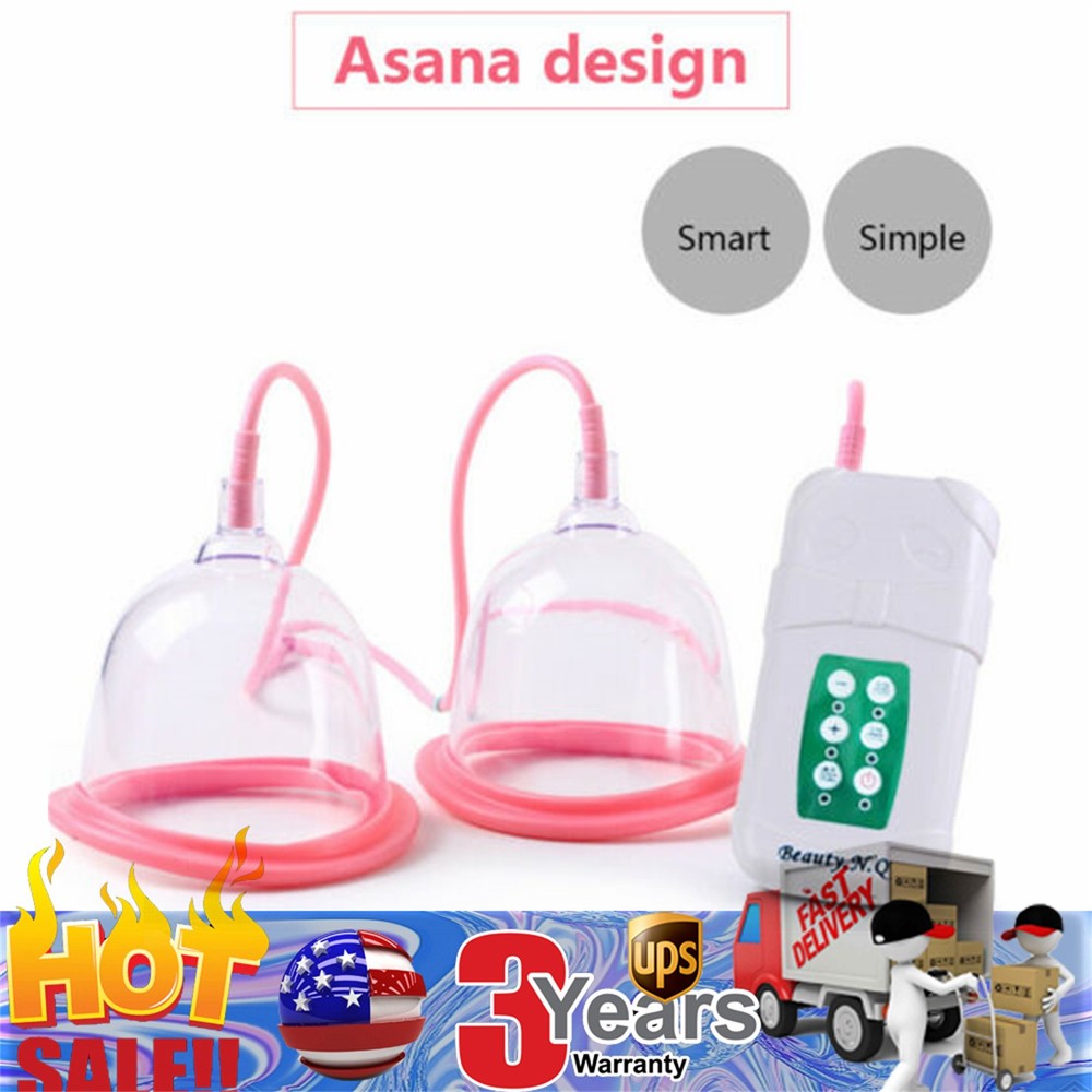 Vacuum Breast Enlargement Pump AB/CD Cups Enhancement Massager Machine Kits