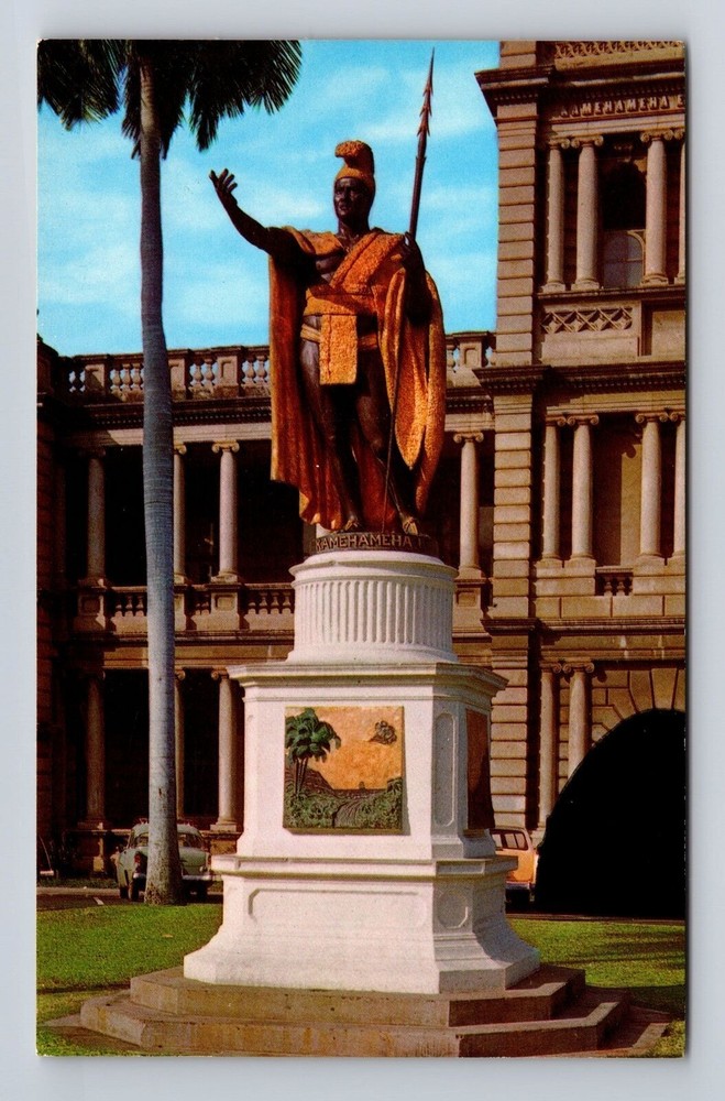 Honolulu HI- Hawaii, Statue Of King Kamehameha, Antique, Vintage Postcard