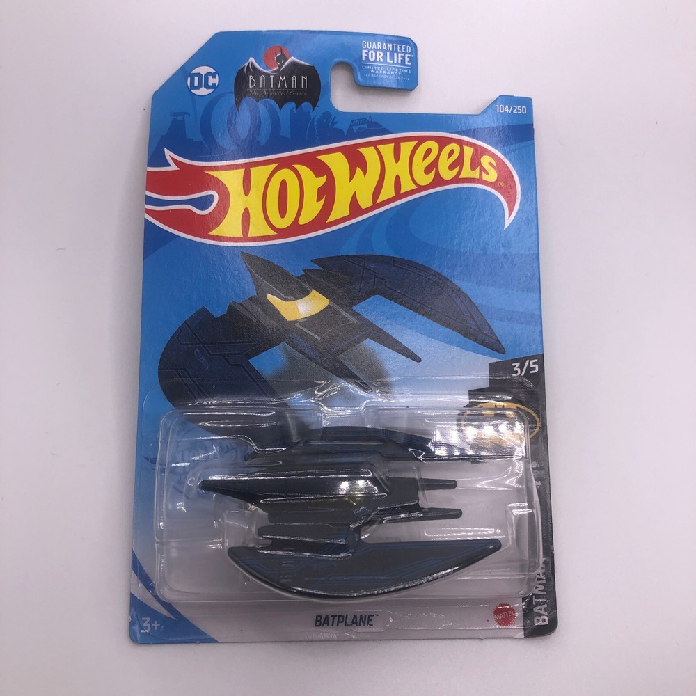 2020 Hot Wheels DC Comics Animated Batman Batwing Batplane Rare Collectible