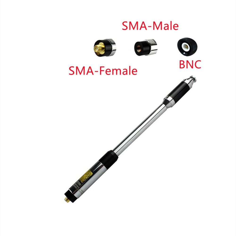 RH770 SMA-Female SMA-Male BNC Dual Band Telescopic Antenna For Baofeng Harvest