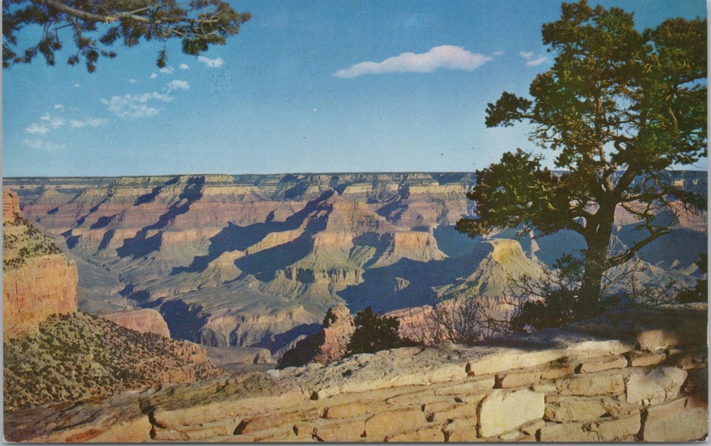 National & State Parks~Grand Canyon Arizona~Birdseye View~Vintage Postcard