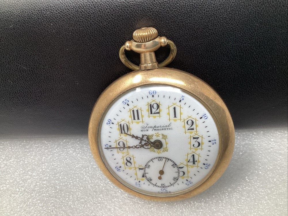 Imperial Gold Non-Magnetic Pocket Watch Pw33 - Precision Timekeeping