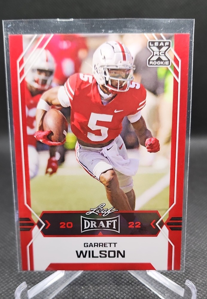 2022 Leaf Draft - Garrett Wilson #07 Red (RC)