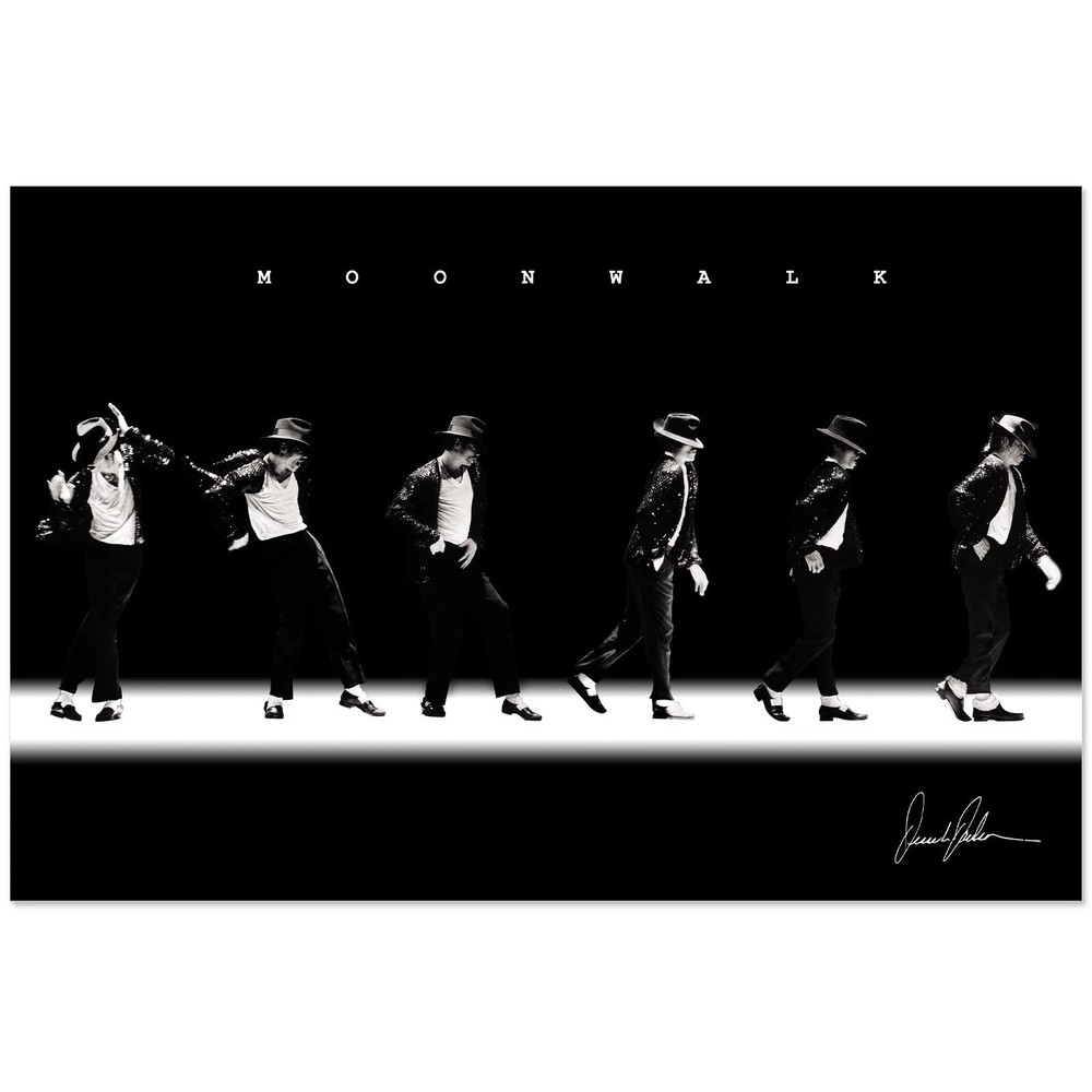 Michael Jackson Moonwalk Premium Poster