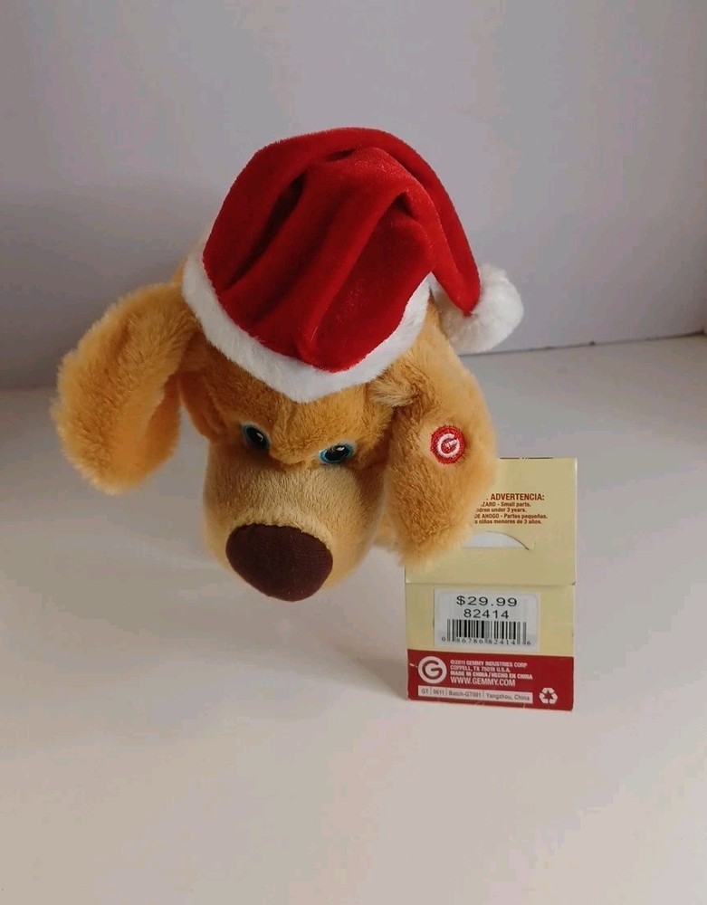 Christmas Gemmy Animated Dog Dances & Sings Deck The Halls Pouncing Pets